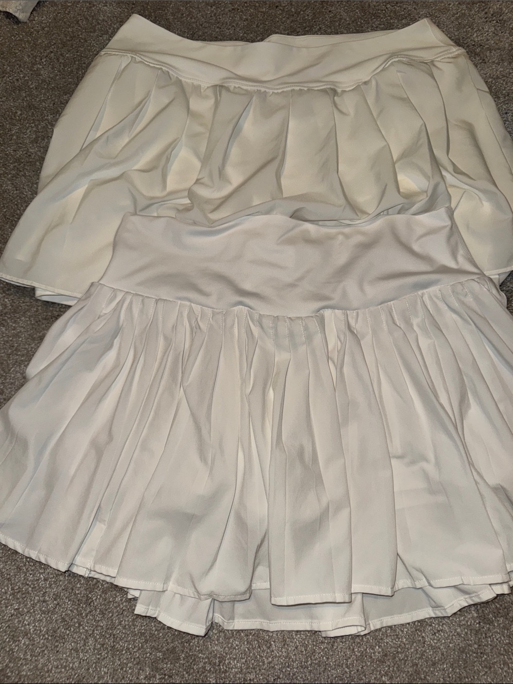 White Women’s Tennis Skorts - Set of 2